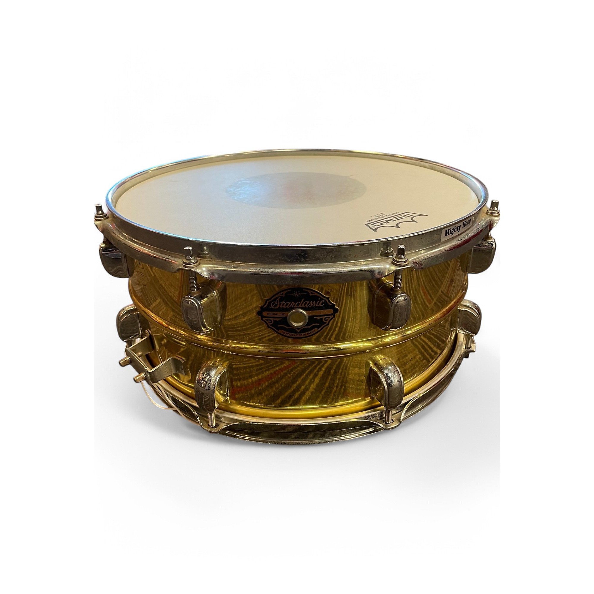 Used 1990s TAMA 14in Starclassic MIJ Wood Snare Gray Drum Gray 33