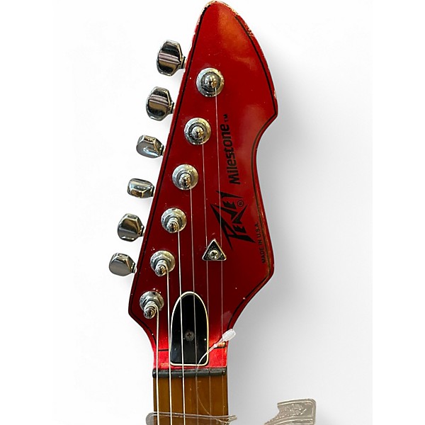 Used Peavey MILESTONE Metallic Red Solid Body Electric Guitar