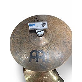 Used MEINL 14in Byzance Dark Hi Hat Pair Cymbal