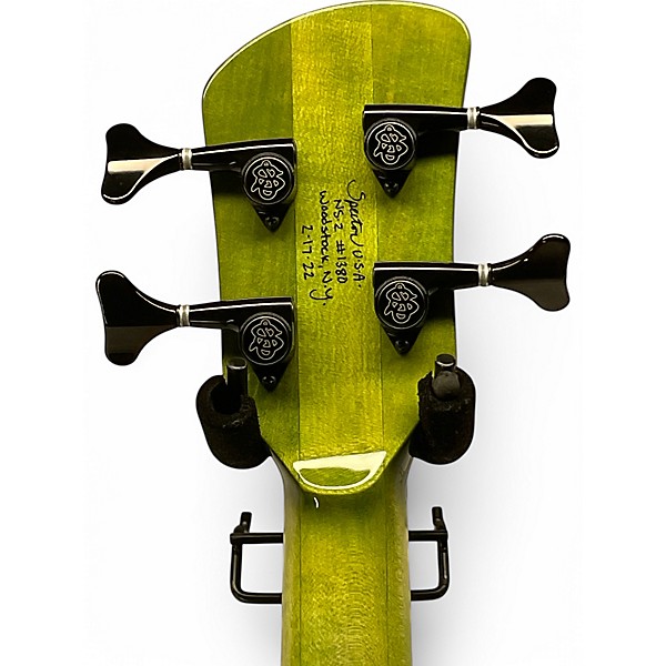 Used Spector NS2 Burl Wimbish Green Electric Bass Guitar