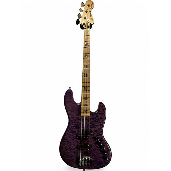 Used Spector Coda 4 DLX Purple Electric Bass Guitar