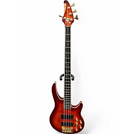 Used Brian Moore Guitars I4  QUILTED MAPLE SUNBURST Electric Bass Guitar