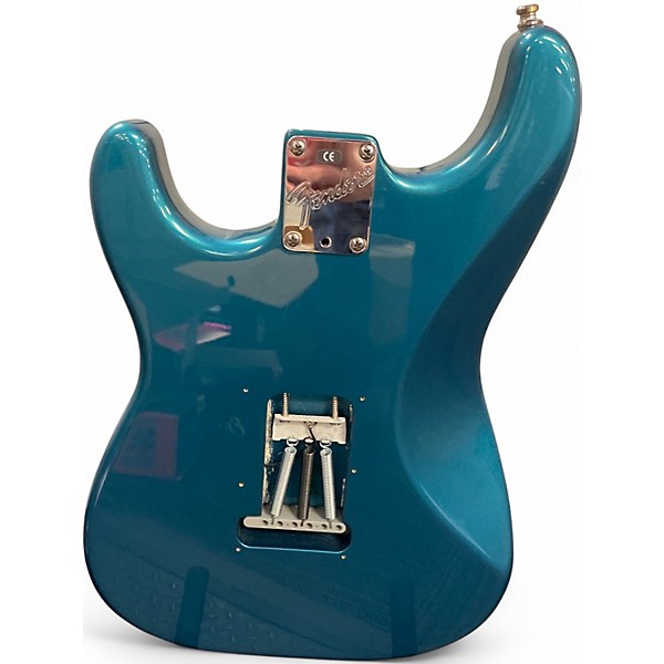 Vintage 1998 Fender American Standard Stratocaster Metallic Aqua Marine Solid Body Electric Guitar
