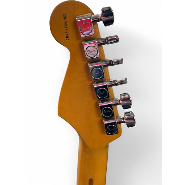 Vintage 1998 Fender American Standard Stratocaster Metallic Aqua Marine Solid Body Electric Guitar