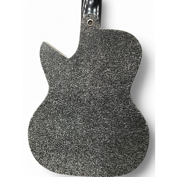Vintage 1959 Kay 4140 Sizzler Silver Sparkle Solid Body Electric Guitar