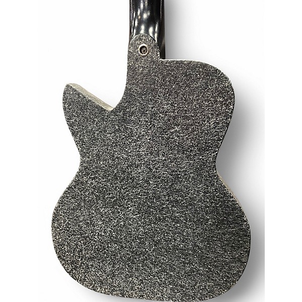 Vintage 1959 Kay 4140 Sizzler Silver Sparkle Solid Body Electric Guitar