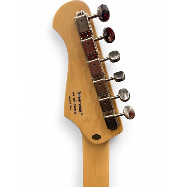 Used Donner SEEKER SERIES Black and White Solid Body Electric Guitar