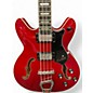 Used Hagstrom Viking Electric Short-Scale Transparent Cherry Electric Bass Guitar