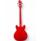 Used Hagstrom Viking Electric Short-Scale Transparent Cherry Electric Bass Guitar