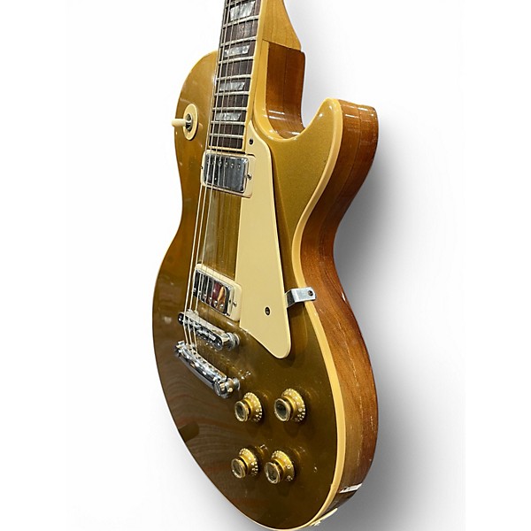 Vintage 1976 Gibson 1976 Les Paul Deluxe Gold Top Solid Body Electric Guitar