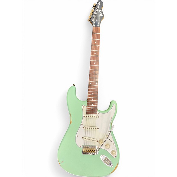 Used Slick SL-57 Surf Green Solid Body Electric Guitar,Specials : American Fashion Style Bags On Sale