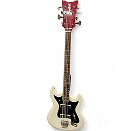 Used 1960s Hagstrom 1960's Hagstrom H8 White Electric Bass Guitar