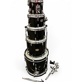 Used Yamaha 5 Piece Stage Custom Raven Black Drum Kit