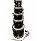 Used Yamaha 5 Piece Stage Custom Raven Black Drum Kit thumbnail