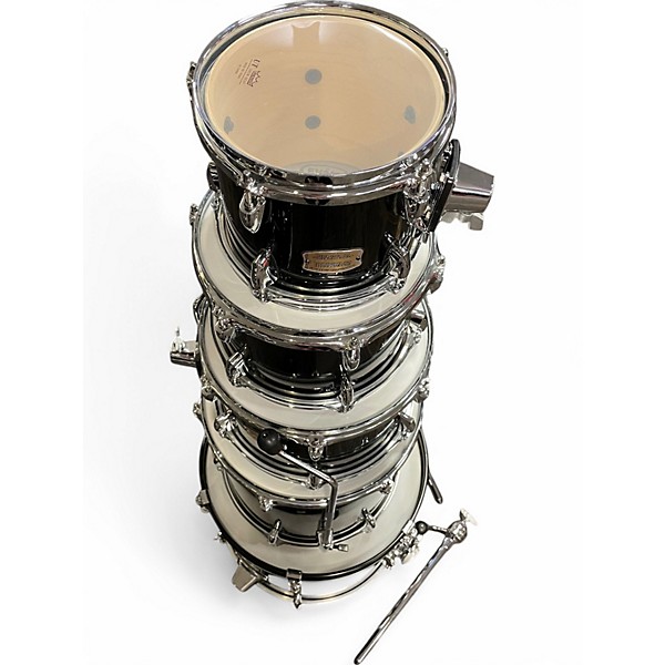 Used Yamaha 5 Piece Stage Custom Raven Black Drum Kit