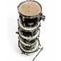 Used Yamaha 5 Piece Stage Custom Raven Black Drum Kit