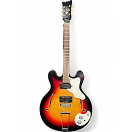 Vintage 1967 Mosrite celebrity 3 sunburst Hollow Body Electric Guitar