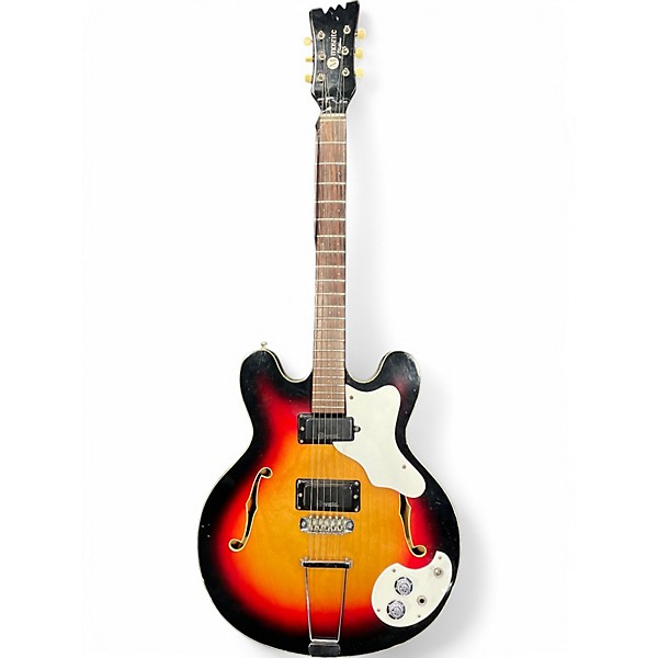 Vintage 1967 Mosrite celebrity 3 sunburst Hollow Body Electric Guitar