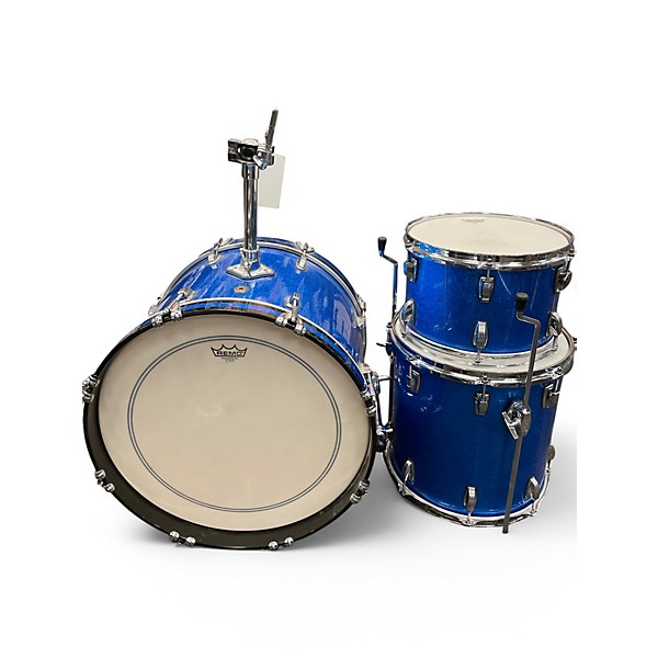 Used Ludwig 3 Piece Classic Maple Blue Drum Kit