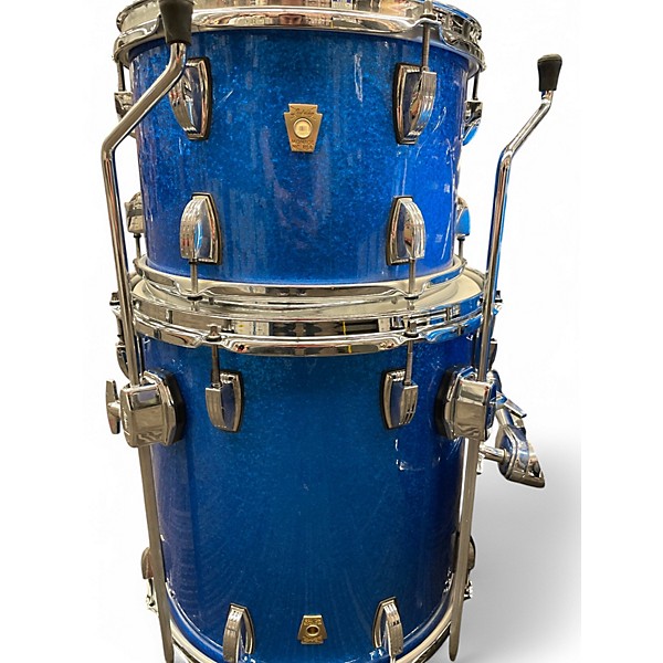Used Ludwig 3 Piece Classic Maple Blue Drum Kit
