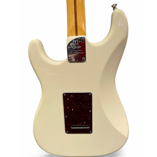 Used Fender American Professional II Stratocaster Olympic White Solid Body Electric Guitar