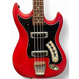 Used Hagstrom HII-B Red Electric Bass Guitar