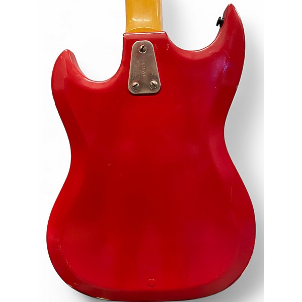 Used Hagstrom HII-B Red Electric Bass Guitar