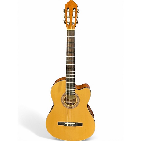 Used Lucero LC100CE Natural Classical Acoustic Electric Guitar