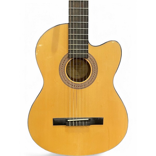 Used Lucero LC100CE Natural Classical Acoustic Electric Guitar