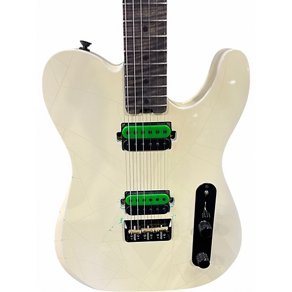 Used Lady Dog EVANGELLIST  Cream Solid Body Electric Guitar