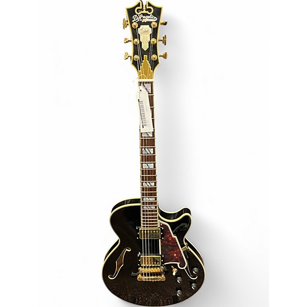 Used D'Angelico EX-DC/SP Black Hollow Body Electric Guitar