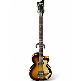 Used Hofner Club CT Contemporary 2 Color Sunburst Electric Bass Guitar