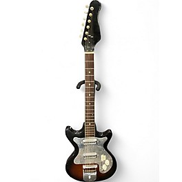 Vintage 1960s Hound Dog S2 2 Color Sunburst Solid Body Electric Guitar
