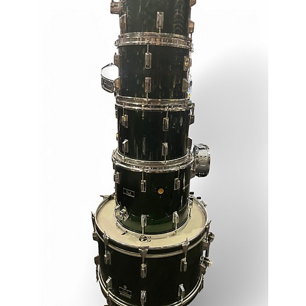Used Pearl 5 Piece Maple Shell Loch Ness Green Drum Kit