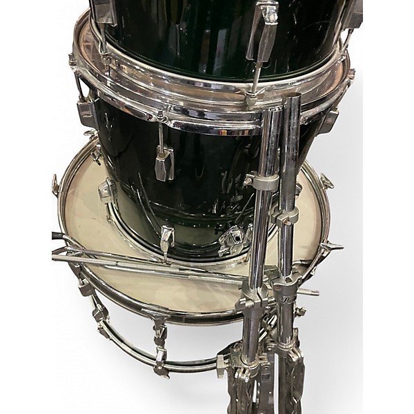 Used Pearl 5 Piece Maple Shell Loch Ness Green Drum Kit