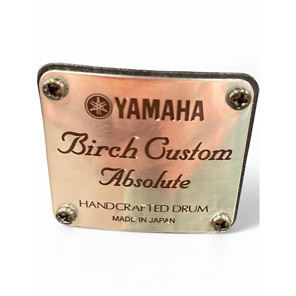 Used Yamaha 3 Piece Absolute Birch Custom black sparkle Drum Kit