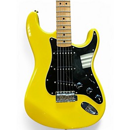 Used Fender Powerhouse Stratocaster Yellow Solid Body Electric Guitar