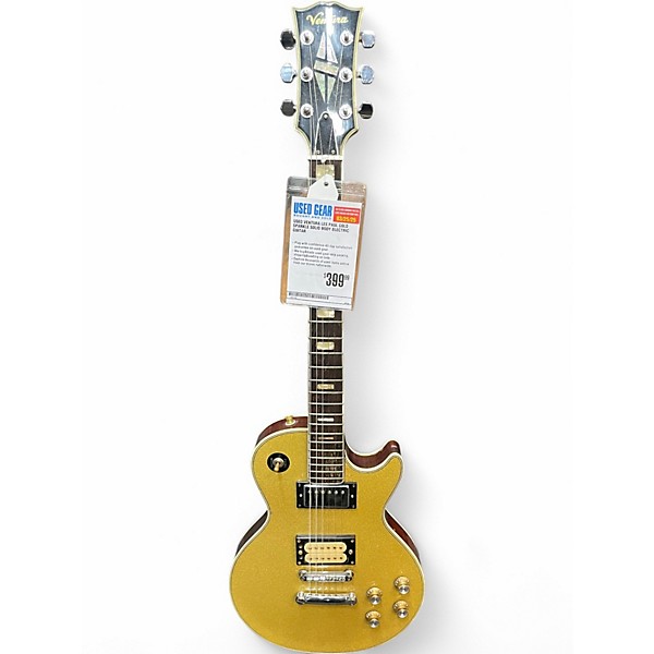 Used Ventura LES PAUL GOLD SPARKLE Solid Body Electric Guitar