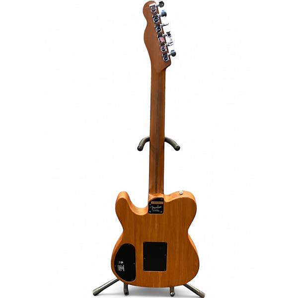 Used Fender American Acoustasonic Telecaster Natural Acoustic Electric Guitar