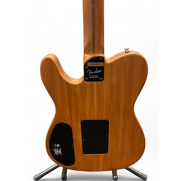 Used Fender American Acoustasonic Telecaster Natural Acoustic Electric Guitar