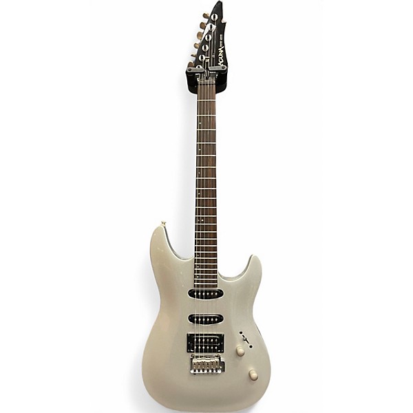Used Laguna LE222MSL HSS Silver Solid Body Electric Guitar