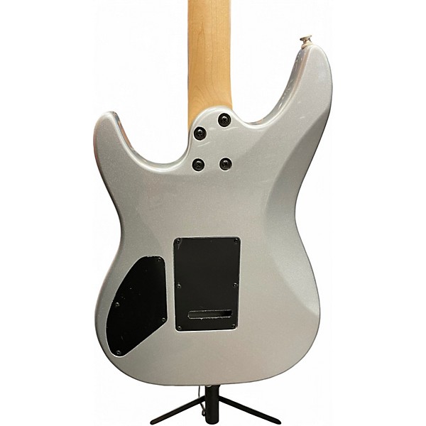 Used Laguna LE222MSL HSS Silver Solid Body Electric Guitar