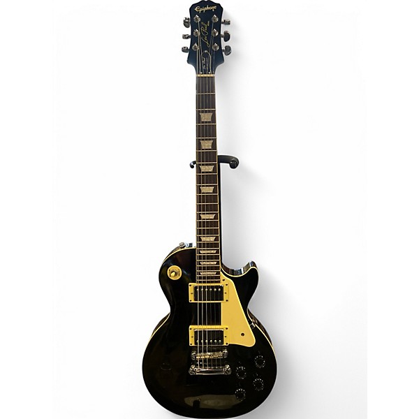 Used Epiphone Les Paul Standard Ebony Solid Body Electric Guitar