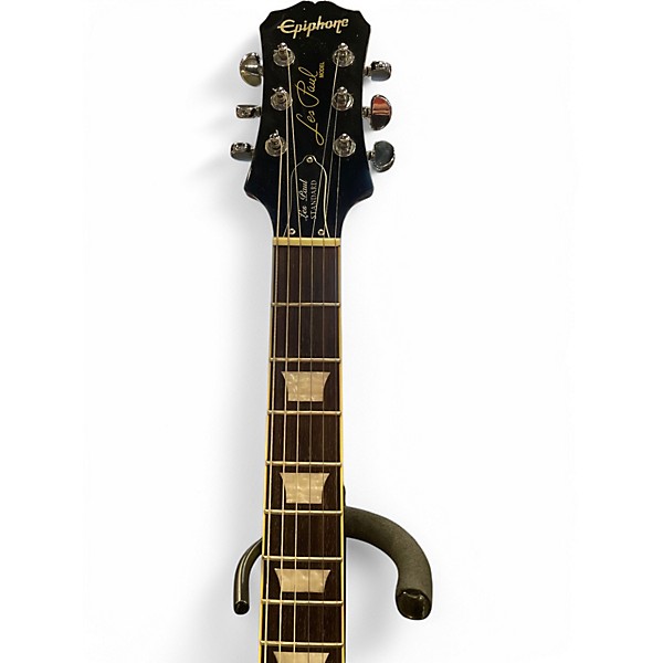 Used Epiphone Les Paul Standard Ebony Solid Body Electric Guitar