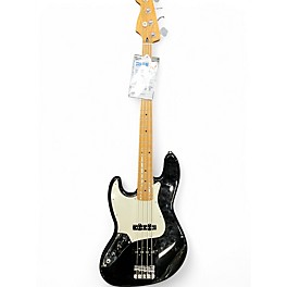 Used Fender Standard Jazz Bass LH Black Electric Bass Guitar