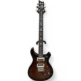 Used PRS SE Custom 24 Black Gold Sunburst Solid Body Electric Guitar