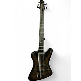 Used Roscoe TB3005 Trans Black Electric Bass Guitar