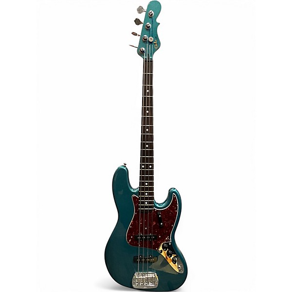 Used G&L USA JB-2 with Matching Headstock Ocean Turquoise Electric Bass Guitar