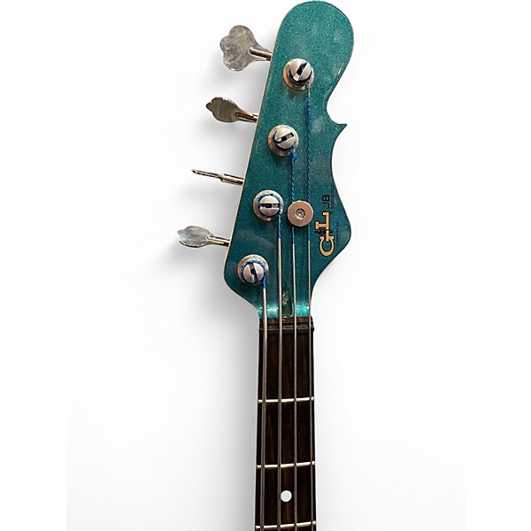 Used G&L USA JB-2 with Matching Headstock Ocean Turquoise Electric Bass Guitar