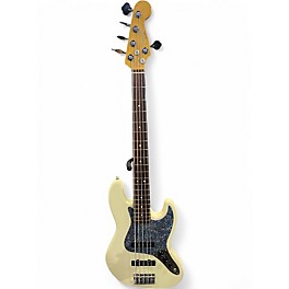 Used 2021 Fender American Professional II Jazz Bass V Olympic White Electric Bass Guitar